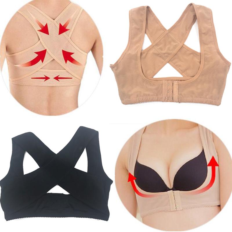 Posture Corrector Adjustable Women Back Support Belt Orthotics Posture Correction Brace Rectify Posture Corset Face Lift Tool